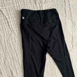 Zella Studio Luxe High Waisted Pocket 7/8 Leggings Black Small